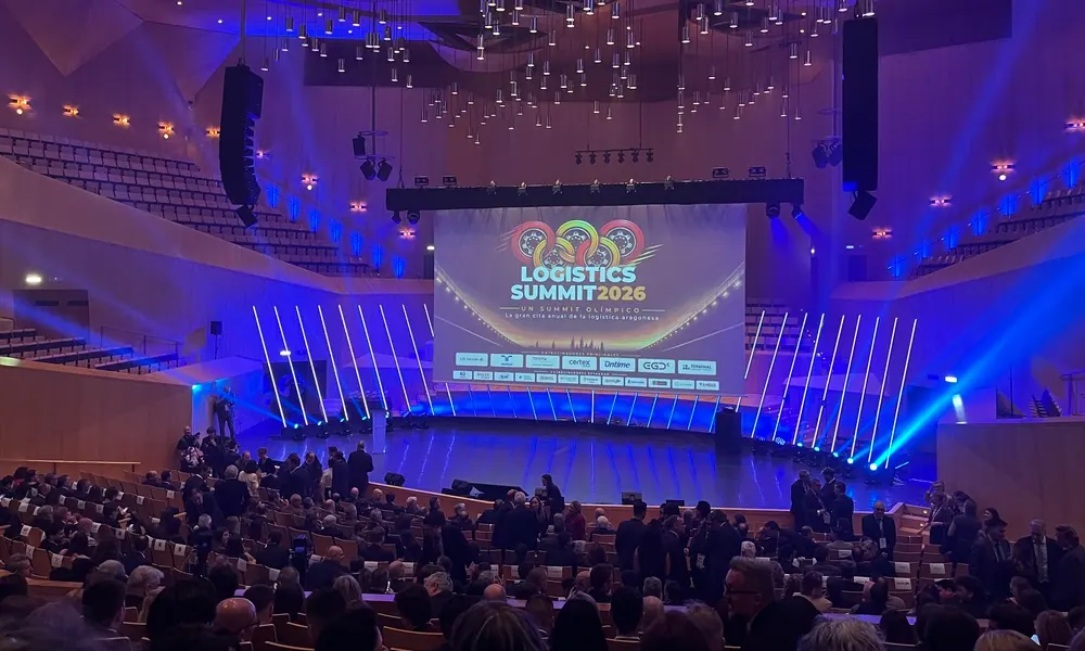 ALIA Logistics Summit 2026 en la Sala Mozart del Auditorio de Zaragoza, con profesionales del sector logístico aragonés